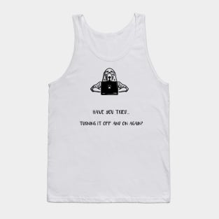 Troubleshooting Dog - Black Tank Top